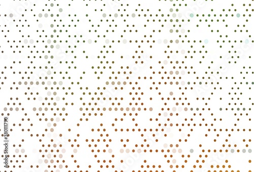 Light Green, Red vector backdrop with dots.