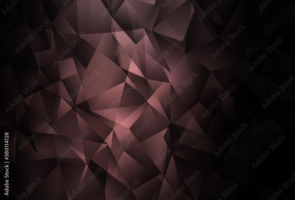 Dark Pink vector polygonal background. Dark Pink vector polygonal background.