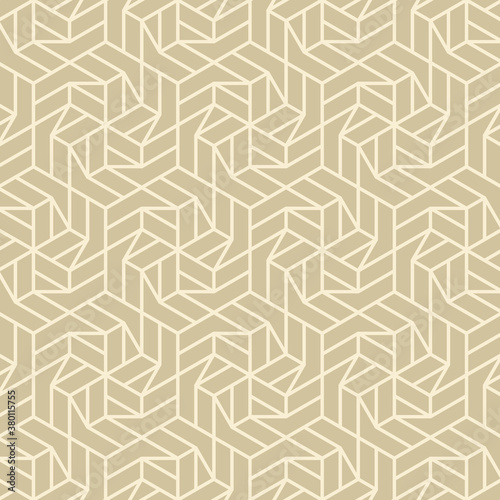  Hexagonal art deco pattern background.