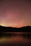 Aurora Borealis - Northern Lights on a spring night.
