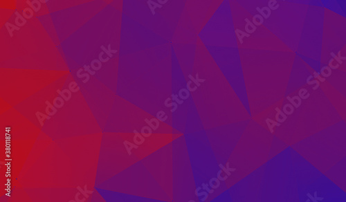 Abstract purple red gradient triangle background. 3D triangles. modern wallpaper.