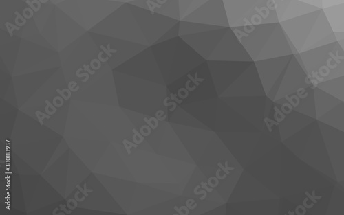 Light Silver, Gray vector blurry triangle pattern. Colorful illustration in abstract style with gradient. Triangular pattern for your business design.