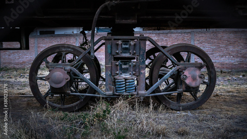 old train wheels photo