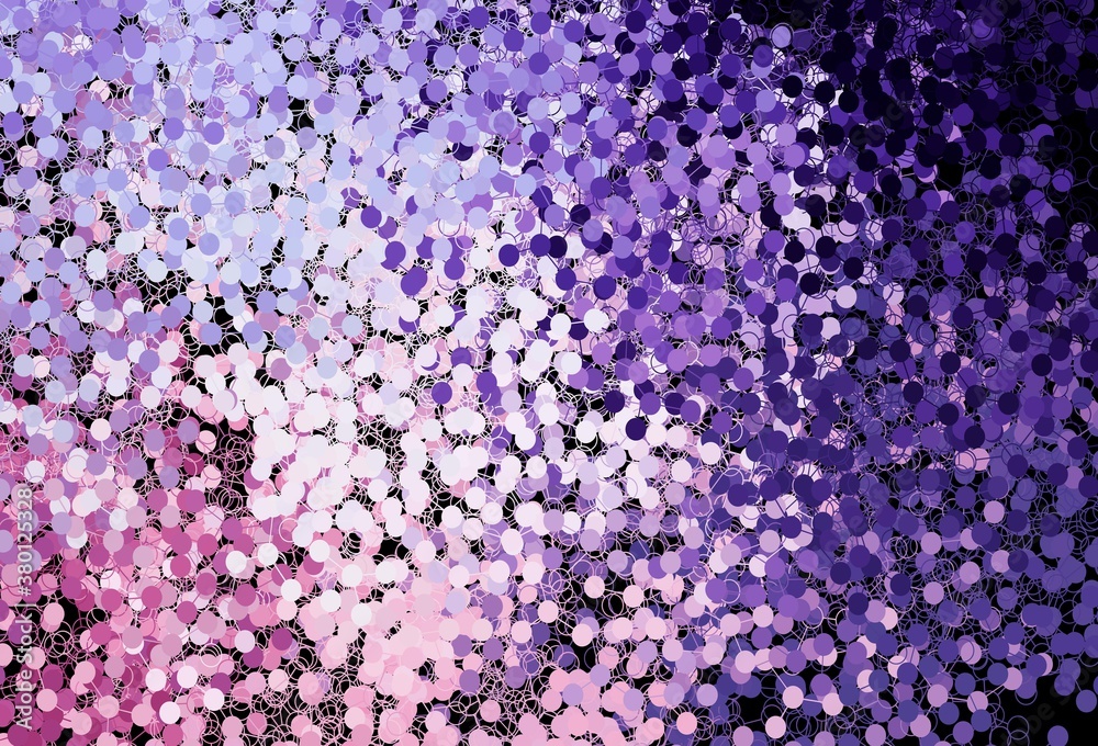 Dark Purple, Pink vector background with bubbles. Dark Purple, Pink vector background with bubbles.