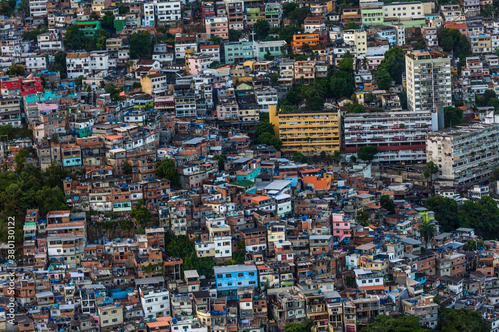 The city and favelas of Rio De Janerio The city and favelas of Rio De Janerio