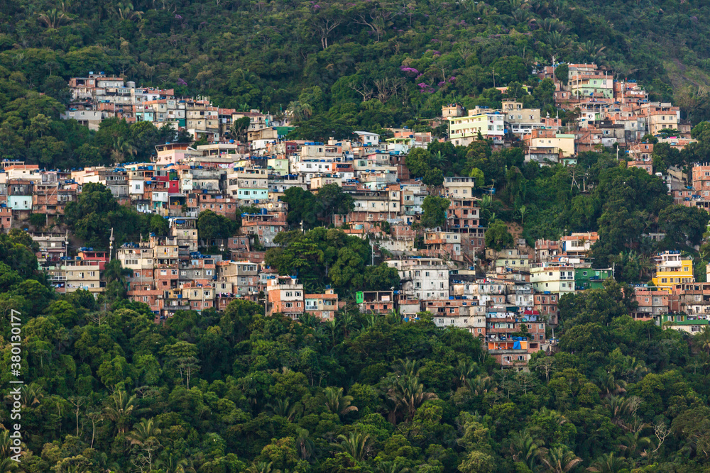 The city and favelas of Rio De Janerio The city and favelas of Rio De Janerio