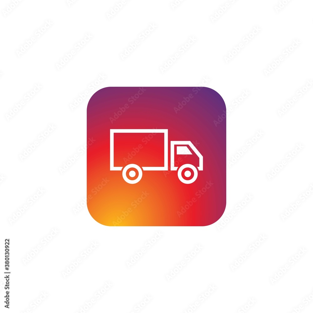 Truck logo vector icon