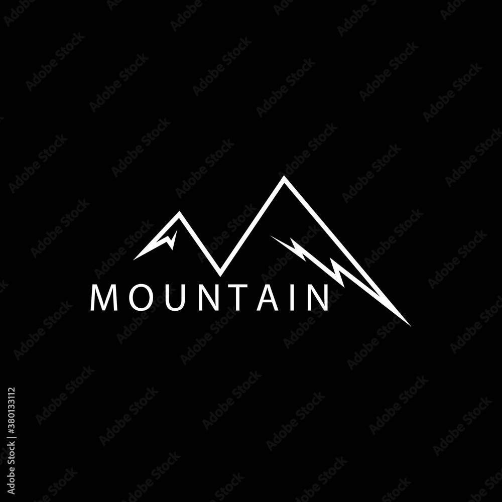 Mountain logo vector icon Mountain logo vector icon