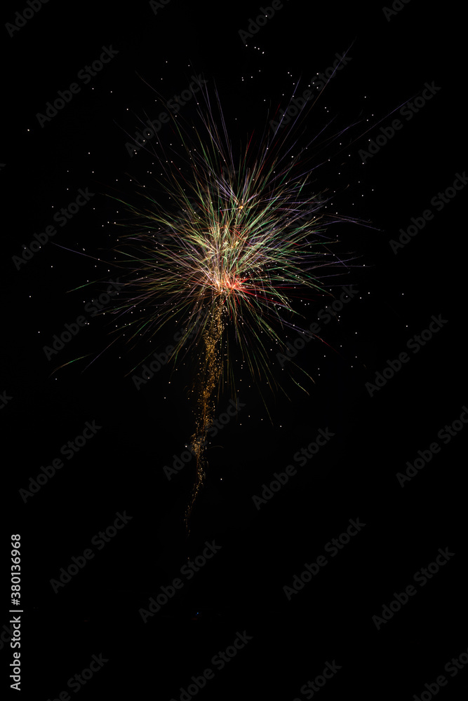 custom made wallpaper toronto digital4th of July and new year Fireworks in the night sky. Firework concept background.