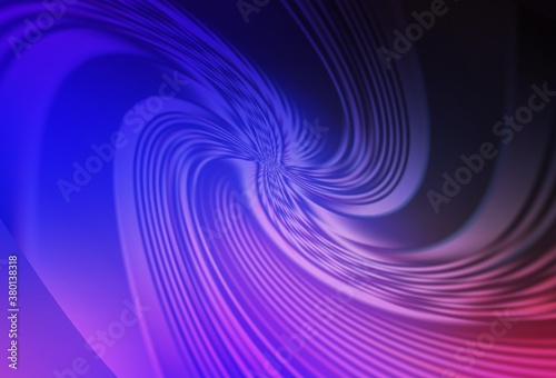 Dark Pink  Blue vector blurred shine abstract background.