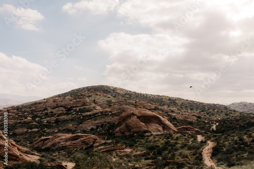 Desert rock formation at Vasquez Rock photo
