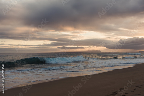 Wallpaper Mural Waves on the beach in Kauai at sunset Torontodigital.ca