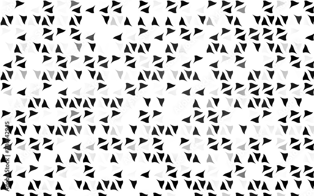 Light Silver, Gray vector cover in polygonal style. Abstract gradient illustration with triangles. Pattern can be used for websites.