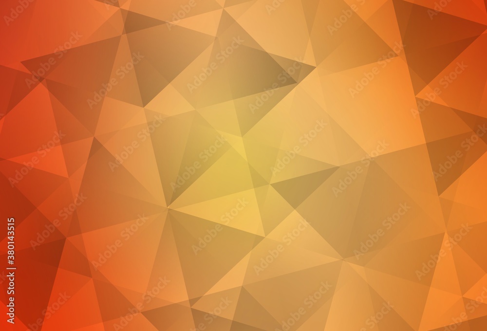 Light Orange vector abstract mosaic background. Light Orange vector abstract mosaic background.