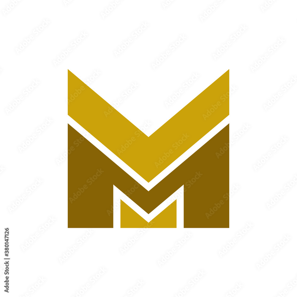 Unique modern creative elegant luxurious artistic black and gold color M initial based letter icon logo. Unique modern creative elegant luxurious artistic black and gold color M initial based letter icon logo.