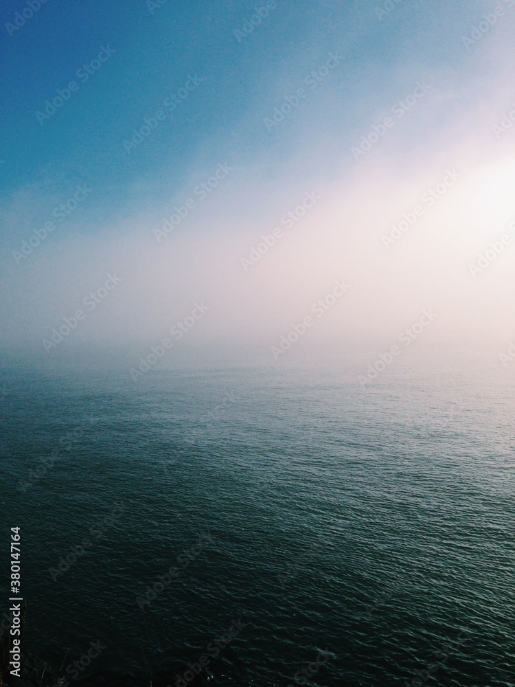 Fog Coming In Over Water