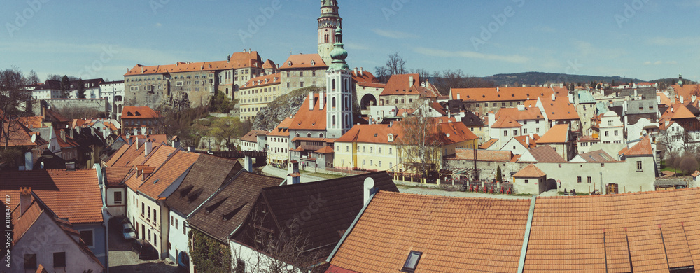 Panorama of Cesky Krumlov.Czech republic Panorama of Cesky Krumlov.Czech republic