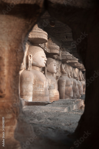 Rock-cut Jain Carvings of Gwalior photo