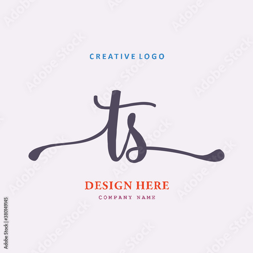 pharmacy logo letter TS is simple, easy to understand and authoritative