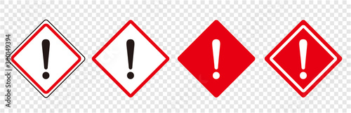 warning sign icon set vector
