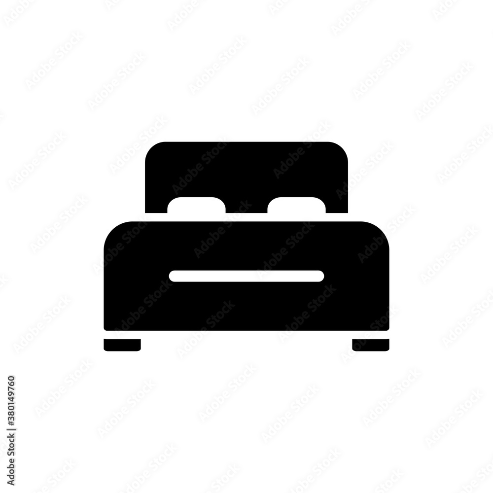 Bed Icon Design Vector Template Illustration Bed Icon Design Vector Template Illustration