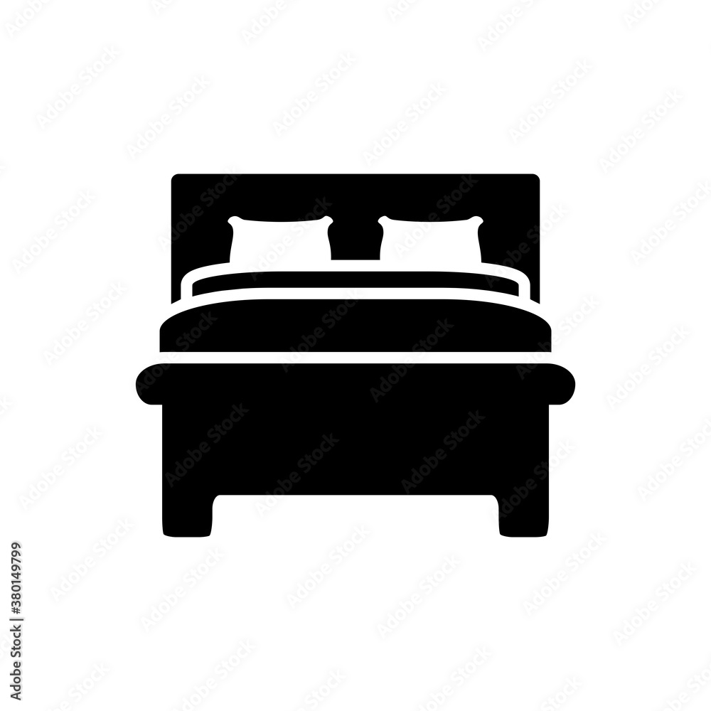 Bed Icon Design Vector Template Illustration Bed Icon Design Vector Template Illustration