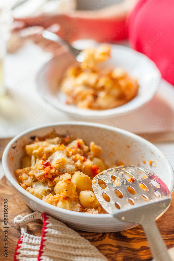 Homemade Baked Pasta with Tomato Sauce Homemade Baked Pasta with Tomato Sauce