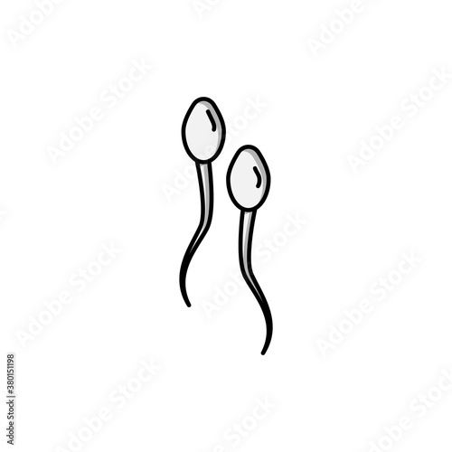 sperm vector design template illustration