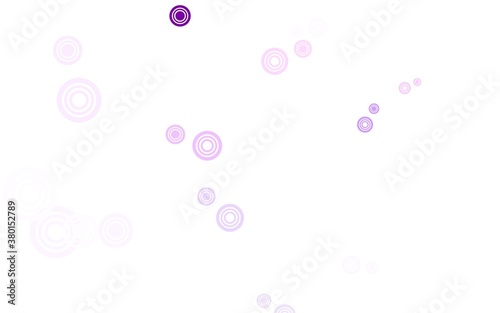 Light Purple vector pattern with spheres.