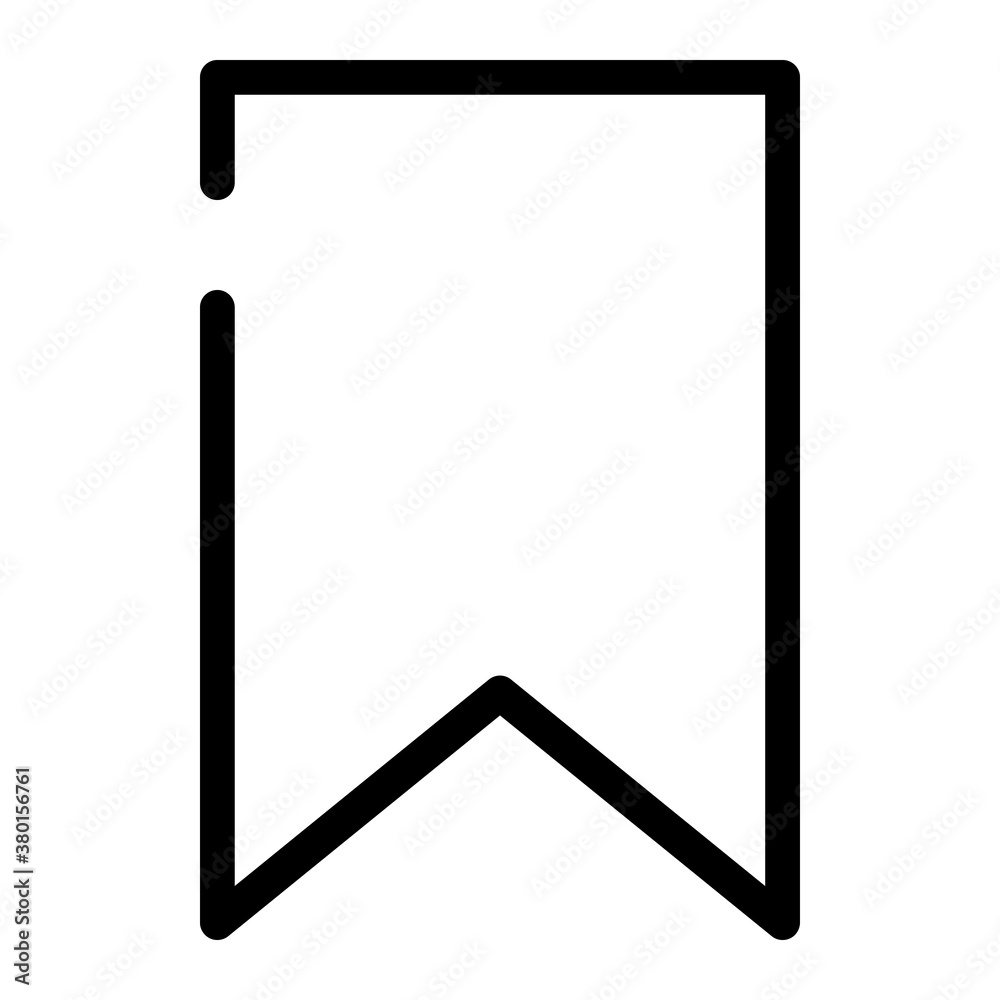 Pixel perfect bookmark favorite icon. Vector illustration