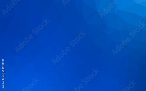 Light BLUE vector polygon abstract backdrop. A sample with polygonal shapes. Textured pattern for background.