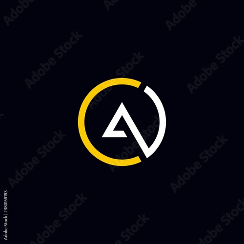 Cool and modern logo initials AC design