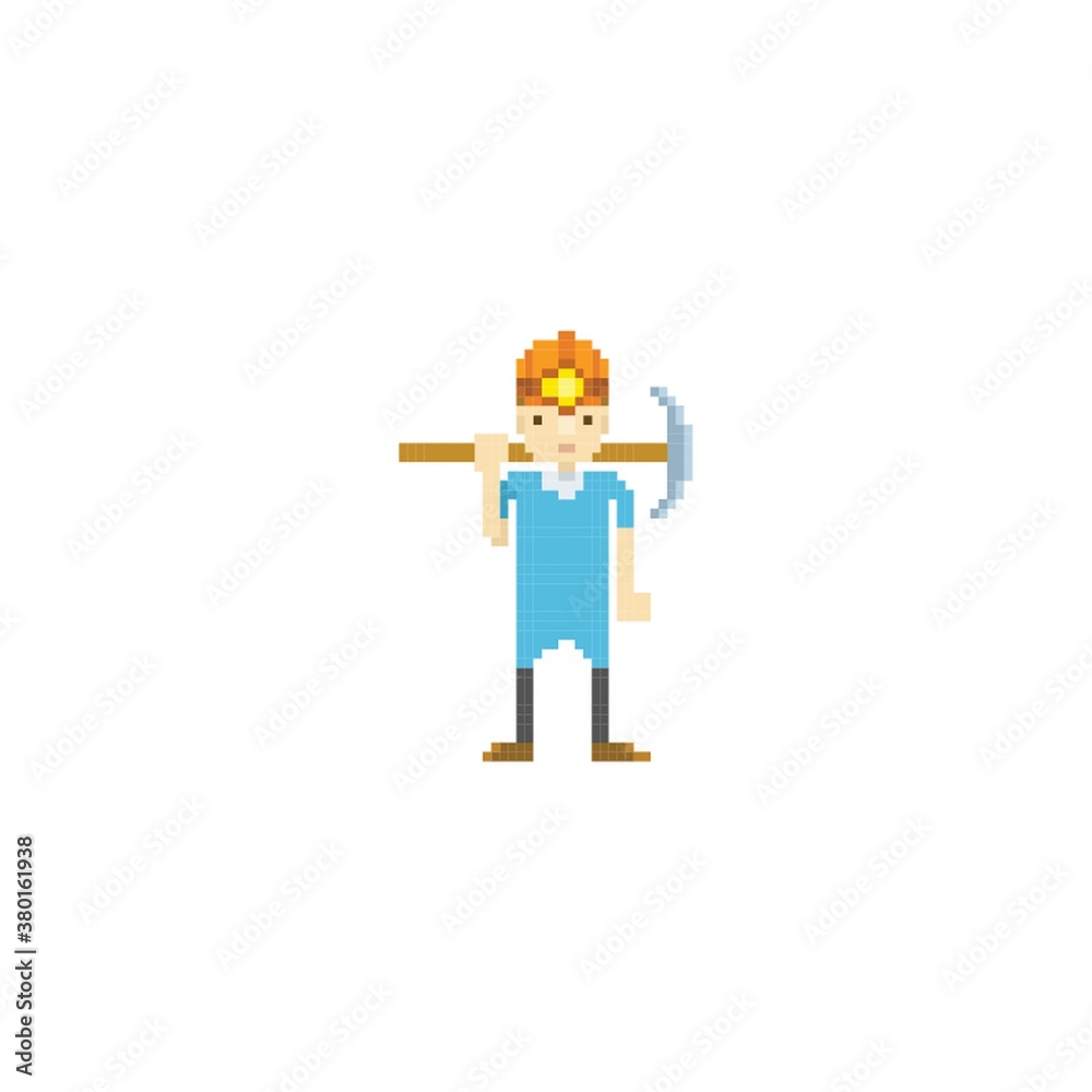 pixel art miner