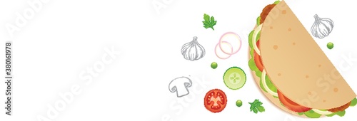 pita pocket banner