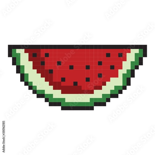 pixel art watermelon