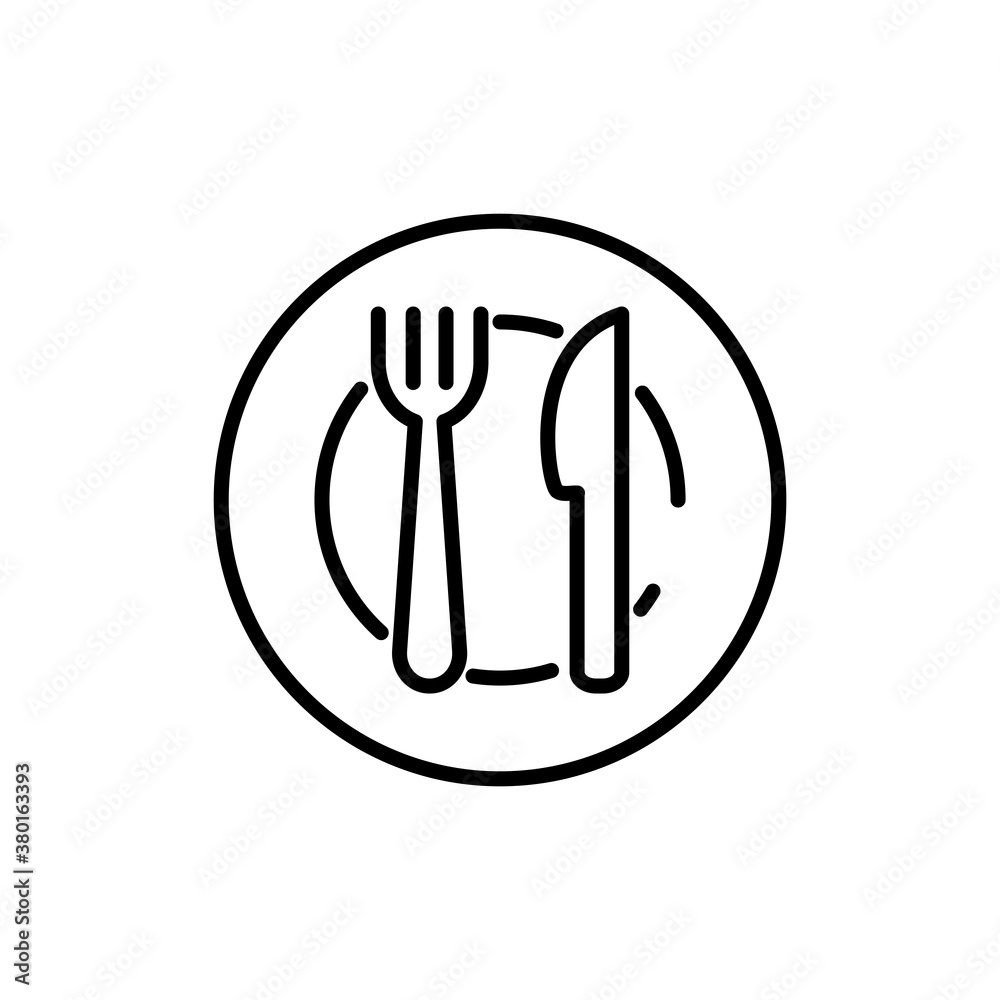 Plate,Fork And Spoon Icon Design Vector Template Illustration Plate,Fork And Spoon Icon Design Vector Template Illustration