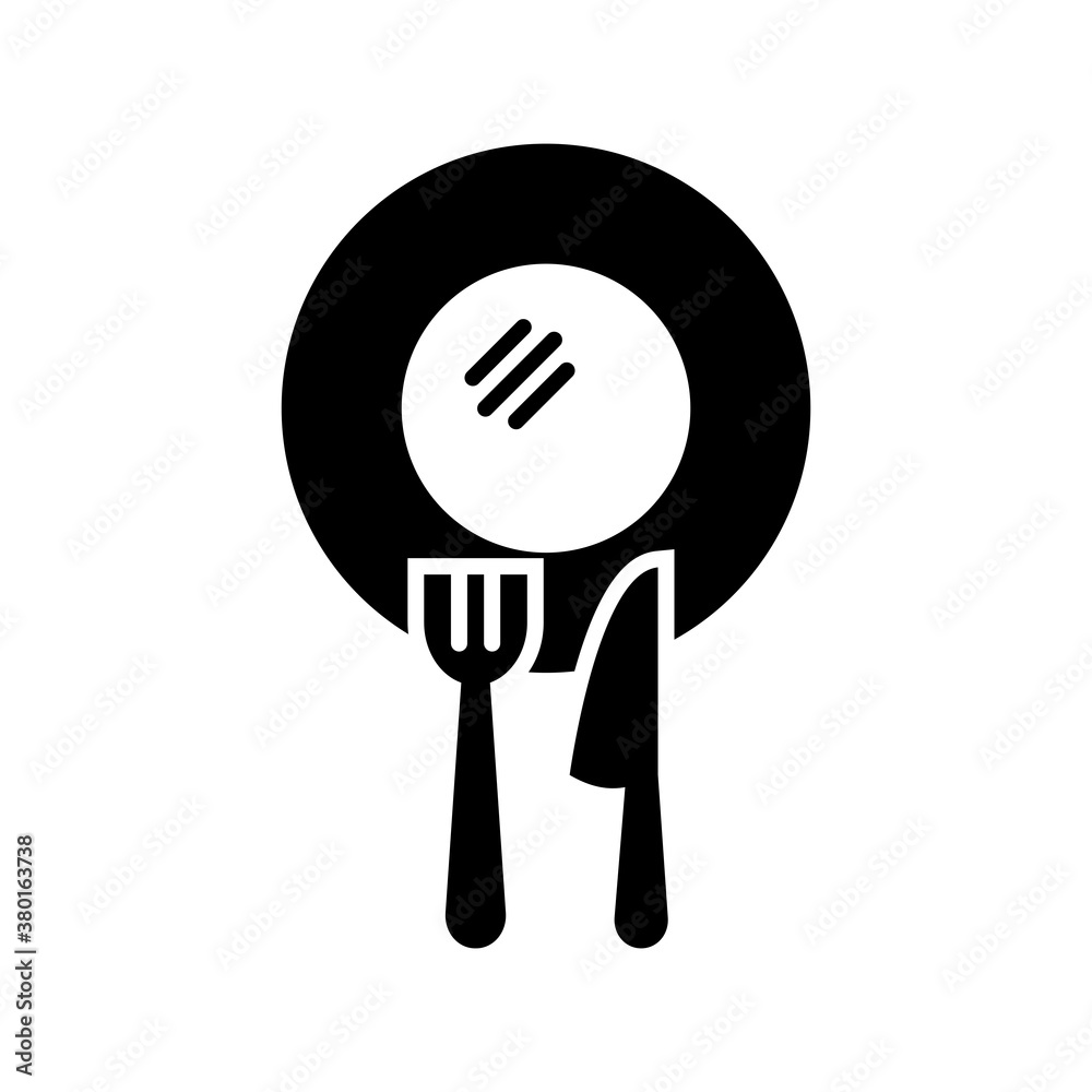 Plate,Fork And Spoon Icon Design Vector Template Illustration Plate,Fork And Spoon Icon Design Vector Template Illustration