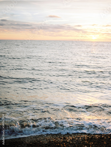 Sunrise over the sea, Aldeburgh photo