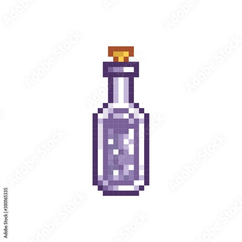 Pixelated potion vial
