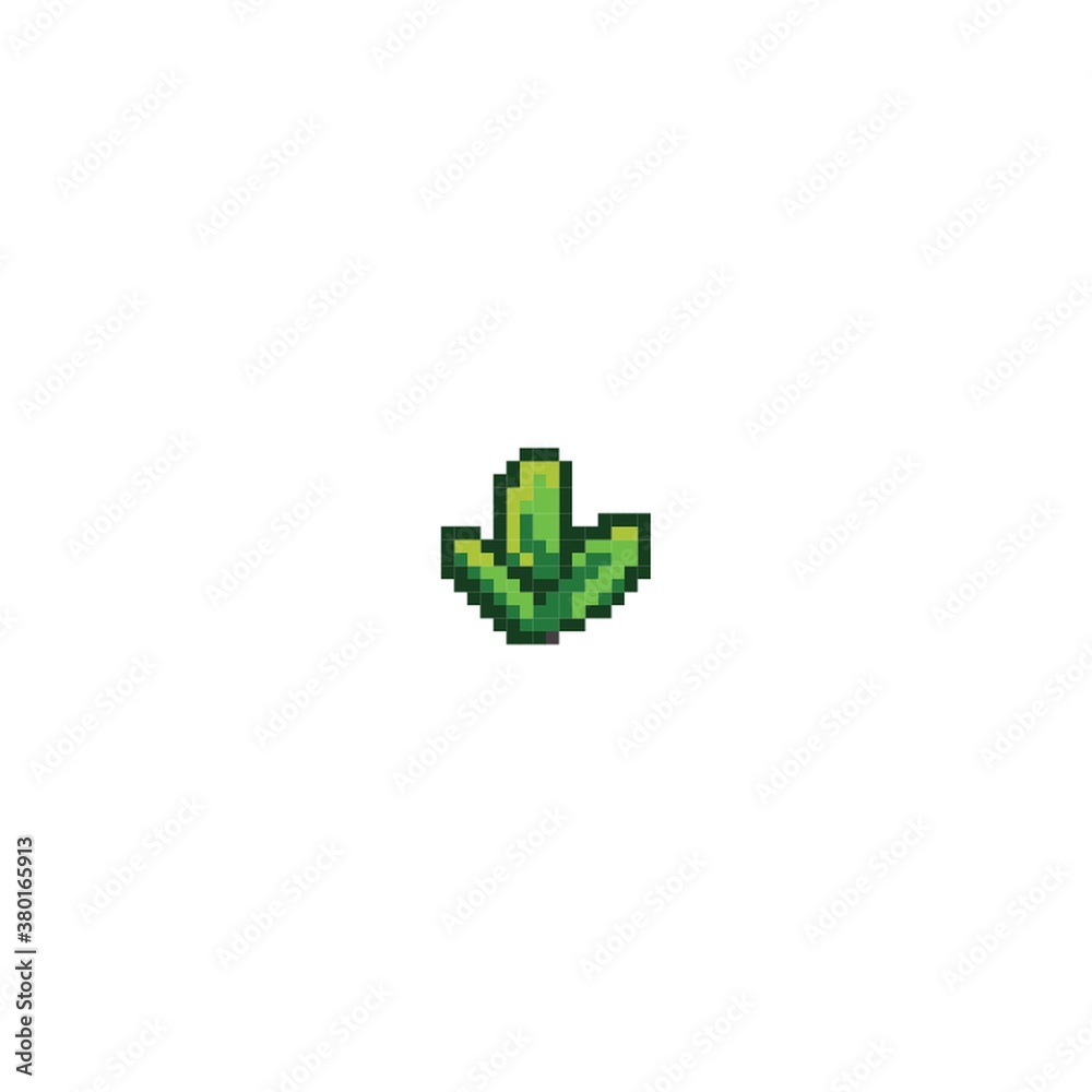 Fototapeta premium Pixelated green plant
