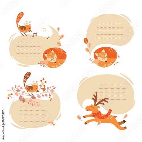 Set of animal theme icons