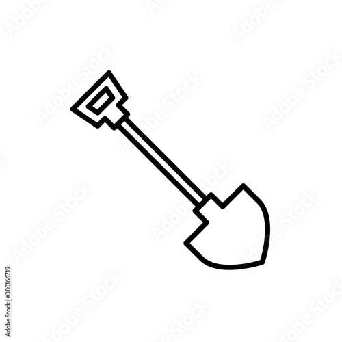 Shovel Icon Design Vector Template Illustration