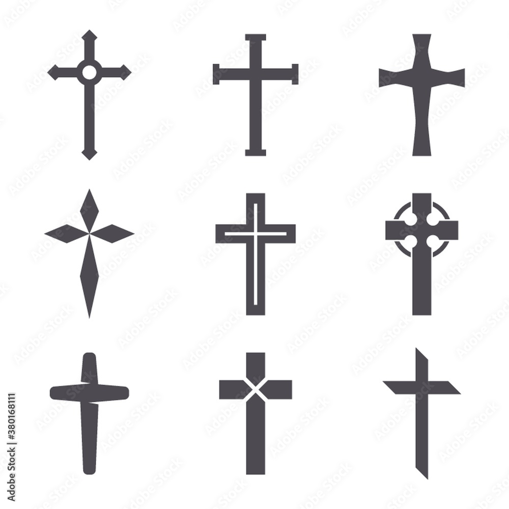 Set of christ icons