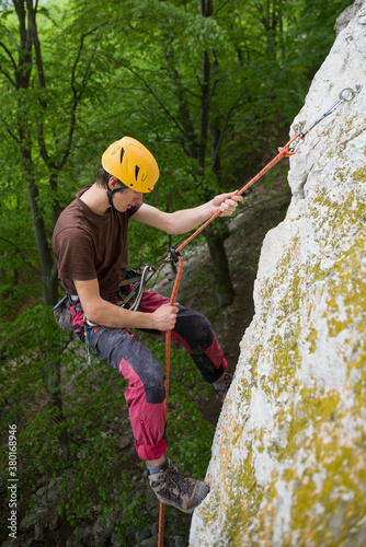 rappelling photo