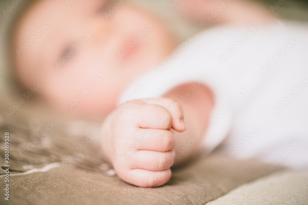Little hand of a newborn baby Little hand of a newborn baby