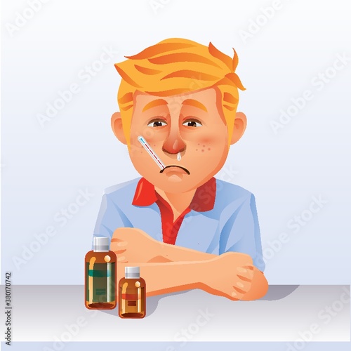 Man feeling unwell