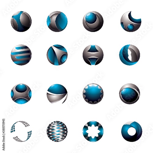 Collection of globe designs
