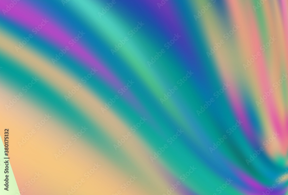 Light Multicolor vector blurred template.