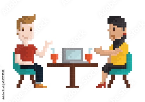 Pixel art business discussion