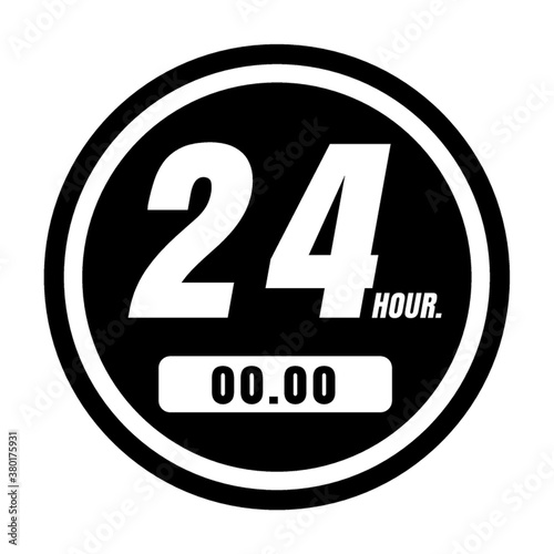 24 hour clock icon